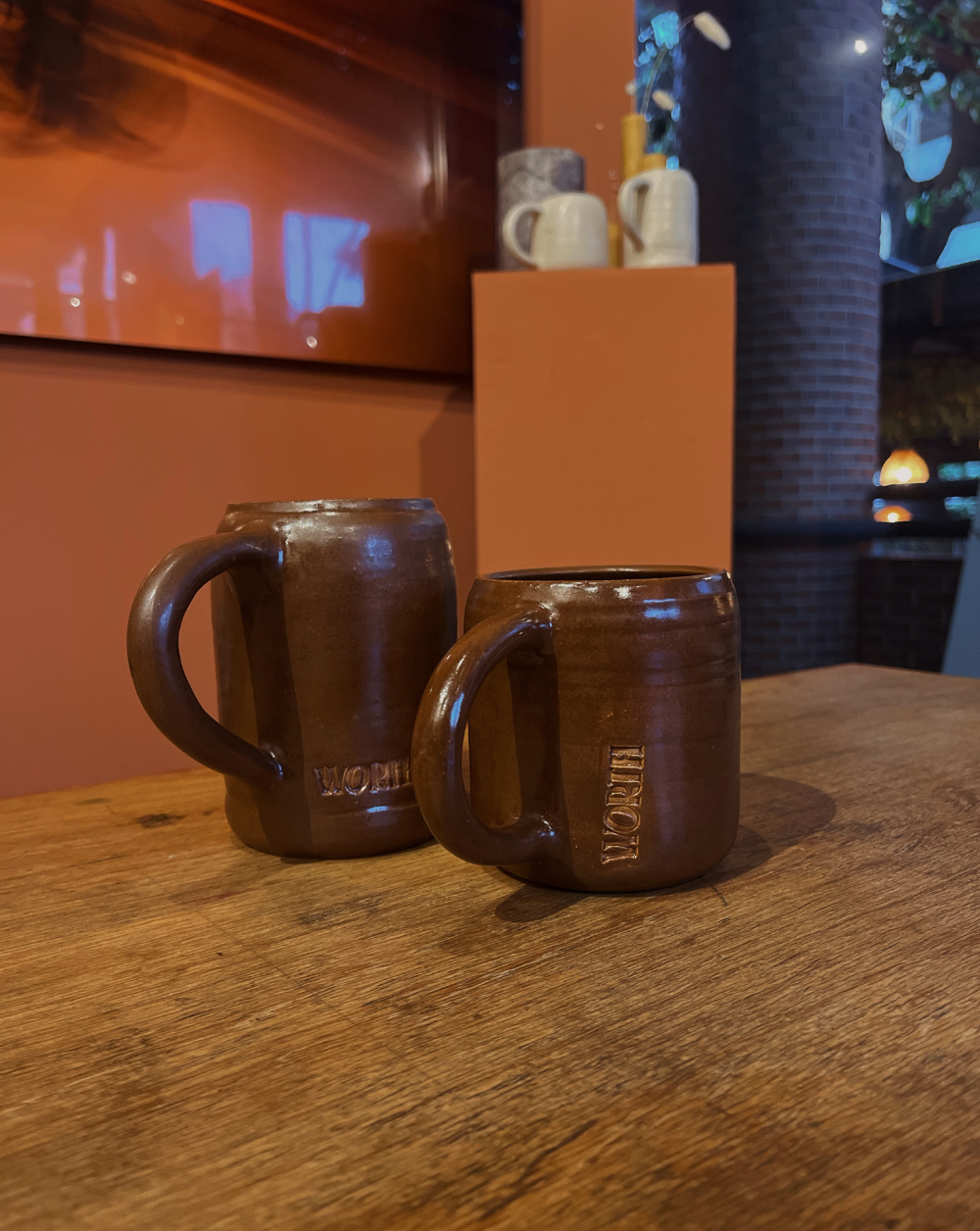 Mercedes Beer Mug color marrón