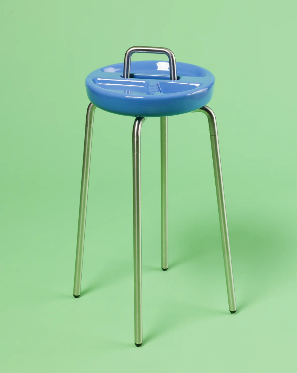 Side Table Ashtray (Color: Azul claro)
