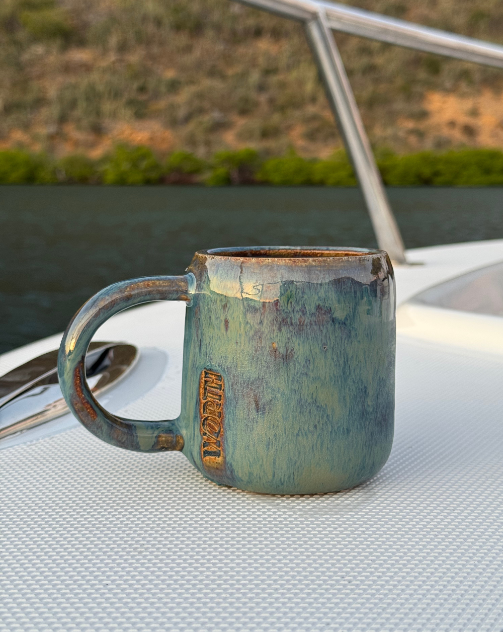 Mercedes Beer Mug color azul metálico
