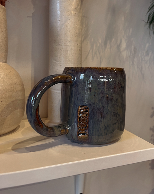 Mercedes Beer Mug color azul metálico